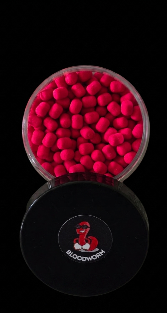 WAFTERS DUMBELLS 8 mm - Red Bloodworm