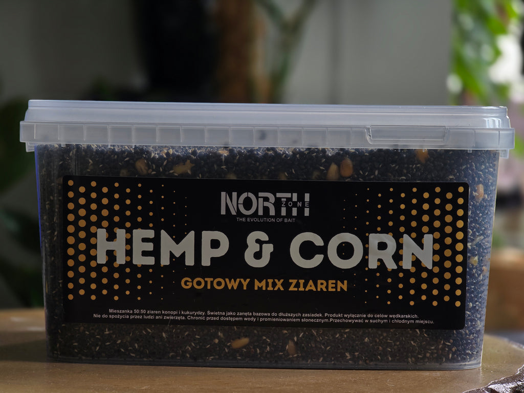 Hemp & Corn 5 L – Gotowy Mix Ziaren PVA Friendly | Zanęta i Przynęta na Karpia i Amura