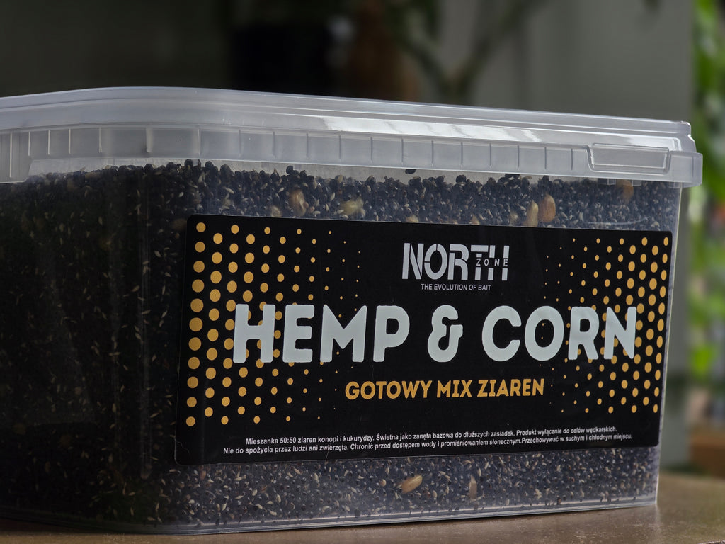 Hemp & Corn 5 L – Gotowy Mix Ziaren PVA Friendly | Zanęta i Przynęta na Karpia i Amura