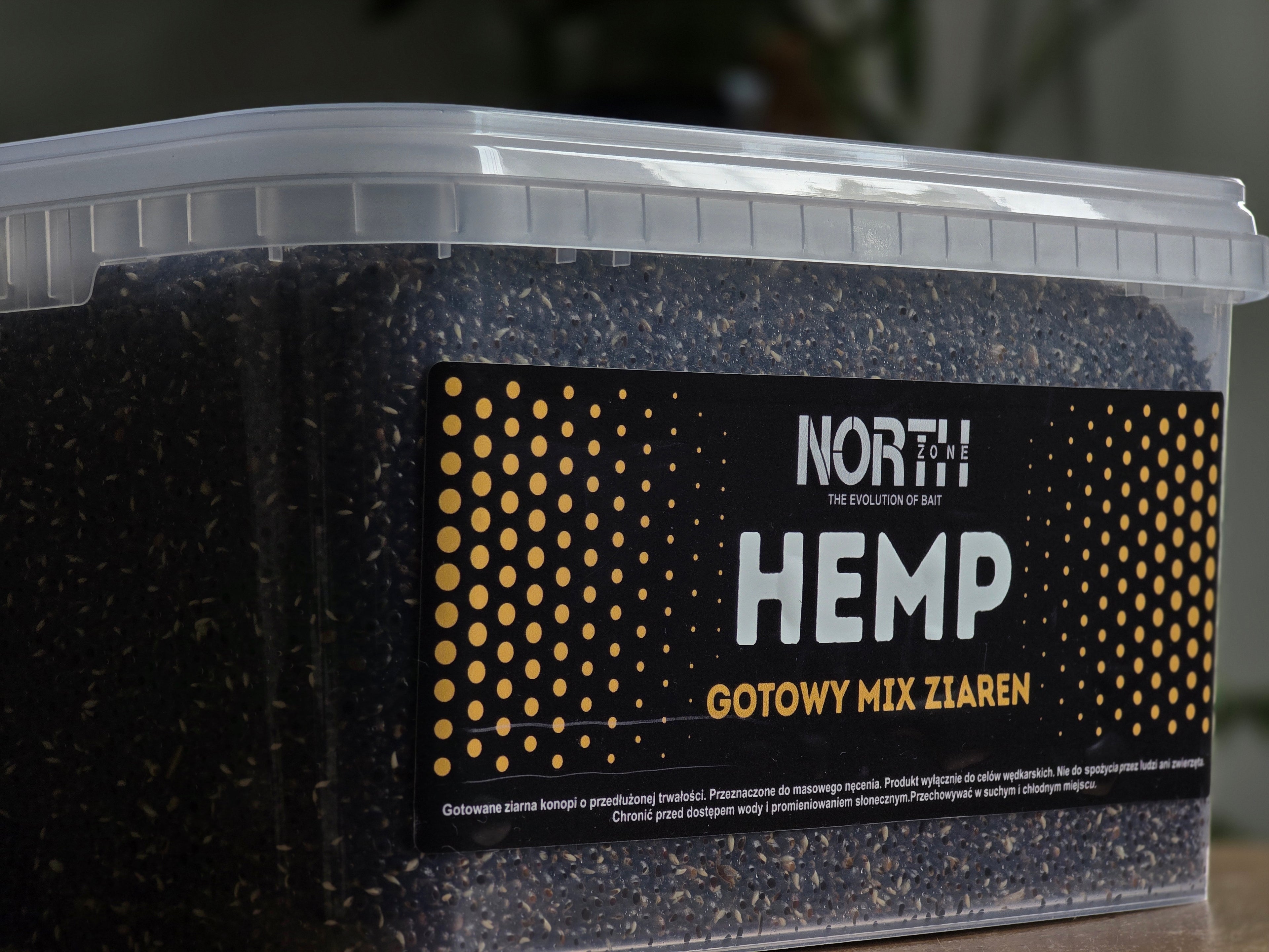 HEMP 5 L – Gotowy Mix Ziaren Konopnych | Zanęta i Przynęta na Karpia i Amura